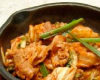 Stir-fried pork with kimchi