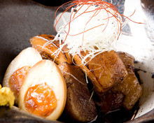 Simmered pork belly