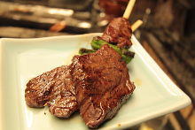 Wagyu beef skewer