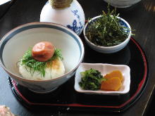 Ume chazuke (plum and rice with tea)