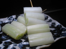 Japanese leek skewer