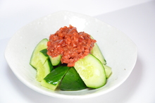 Cucumber with moromi miso