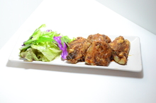 Charcoal grilled meat