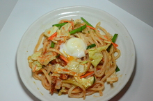 Sauteed wheat noodles