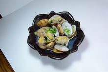 Manila clams steamed with sake