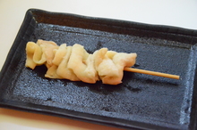 Chicken skin skewer