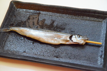 Seared shishamo smelt