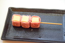 Cheese bacon skewer