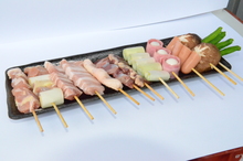 Assorted grilled skewers