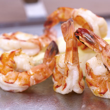 Salted and grilled prawn