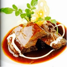 Simmered beef cheek