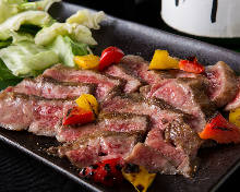 Charcoal grilled meat