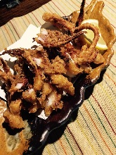 Fried squid legs