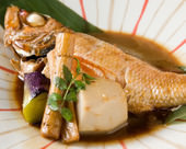 Simmered rosy seabass