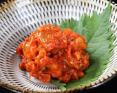 Chanja (Korean spicy marinated cod innards) Chanja (Korean spicy marinated cod innards)