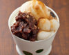 Shiratama (rice flour dumpling) parfait