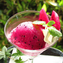 Dragon fruit sherbet