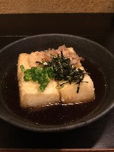 Deep-fried tofu in broth