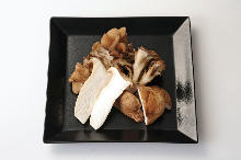 Assorted grilled mushrooms