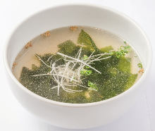 Wakame seaweed soup