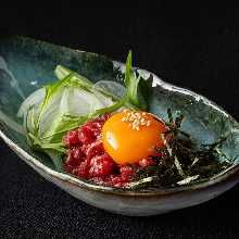 Horse meat tartare