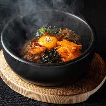 Stone grilled bibimbap