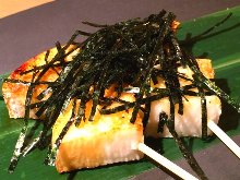 Grilled Japanese yam skewer