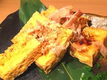 Fried Okinawan tofu