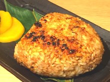 Grilled rice ball