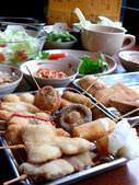 Assorted fried cutlet skewers, 10 kinds