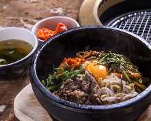 Stone grilled bibimbap