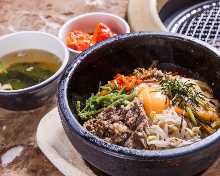 Stone grilled bibimbap