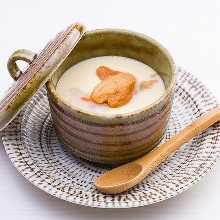 Seafood chawanmushi (steamed egg custard)