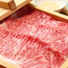 Beef steamed in a bamboo steamer