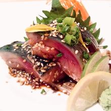 "Goma-saba" sesame-flavored mackerel (regional dish)