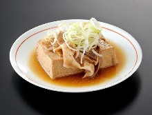 Simmered Kurobuta pork and tofu