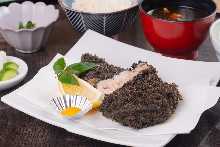 Kurobuta pork sirloin cutlet set meal