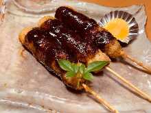 Miso pork skewer