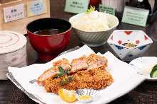 Pork loin cutlet set meal