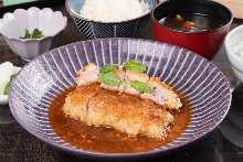 Pork loin cutlet set meal