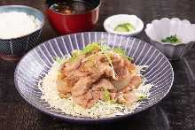 Ginger-fried pork set meal