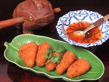 Fried camembert cheese