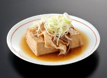 Simmered meat and tofu