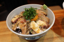 Seafood rice bowl