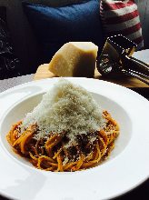 Bolognese with cheese