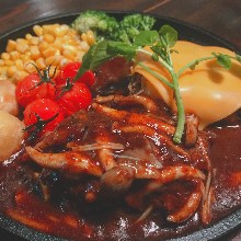 Wagyu hamburger steak