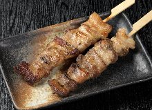 Pork rib skewer