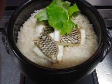 Donabe Gohan (rice in an earthen pot)