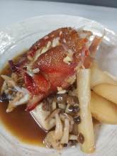 Simmered bony parts of fish of the day