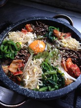 Stone grilled bibimbap